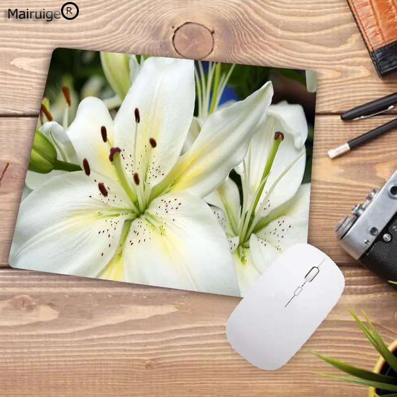 Mairuige летний лотос большой коврик для мыши PC Размер компьютерной площадки 18x22 см игровой большой коврик для мыши продвижение - Цвет: 22X18CM