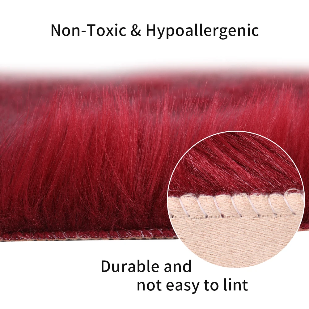 Квадратный Чехол для стула из овчины с искусственным мехом подушка сиденья