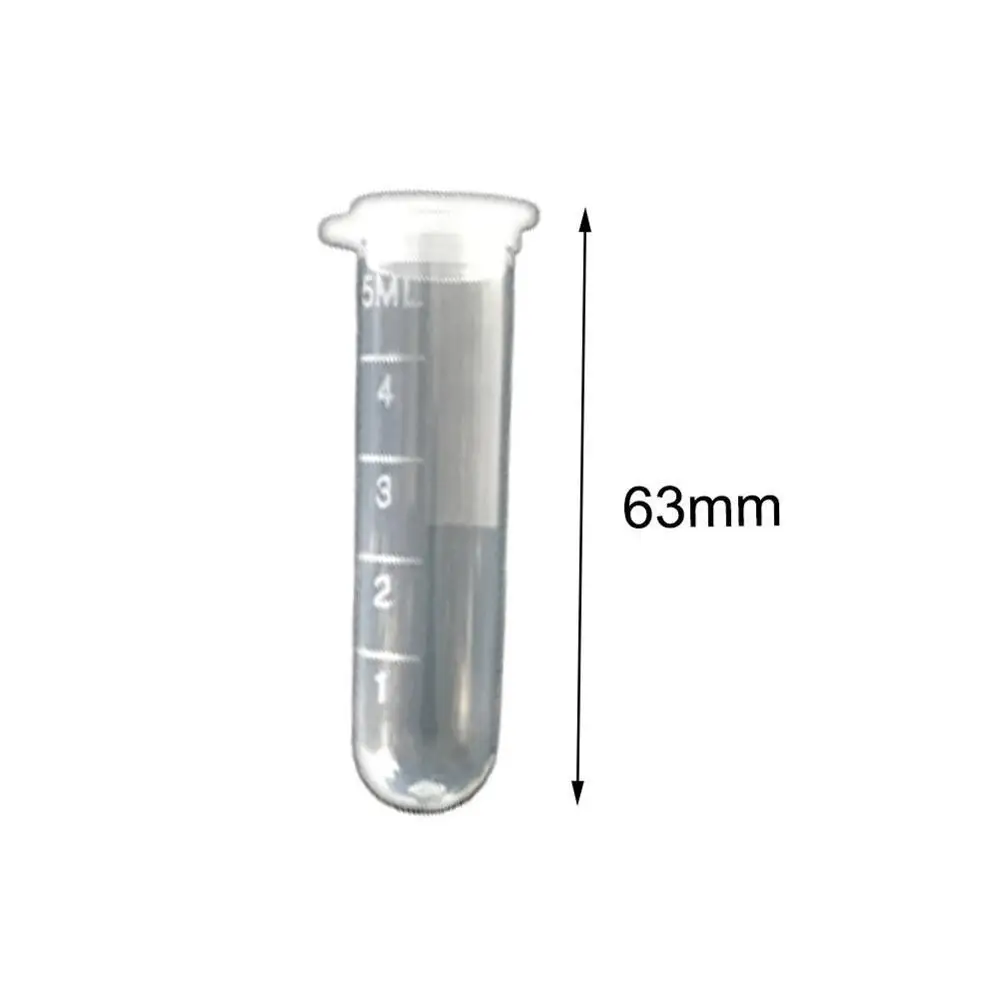 

50pcs/set 5ml Plastic Sample Bottle Small Bottle Test Bottles Tube Storage Containers Mini White Q0A2