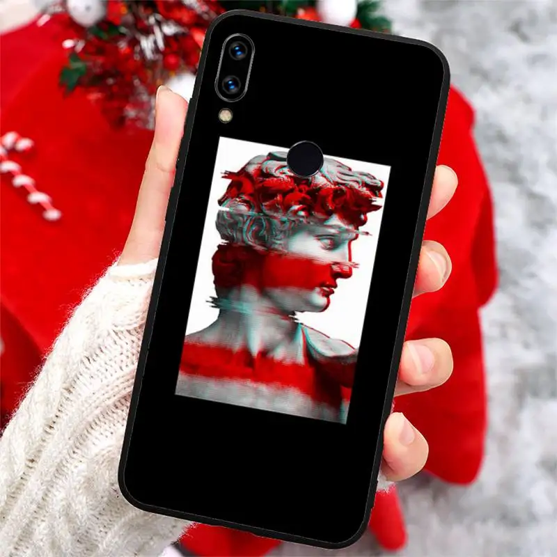 

Retro stone carving aesthetics Phone Case For Xiaomi Redmi note 7 8 9 t k30 max3 9 s 10 pro lite