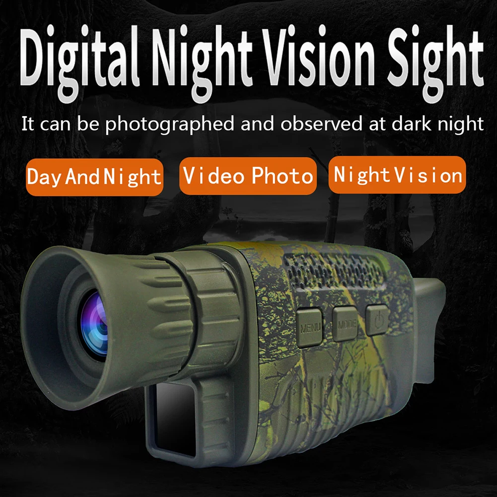 

Monocular HD Infrared Night Vision Device Digital Camera Outdoor Digital Telescope with Day Night Dual-use for Hunting Patrol