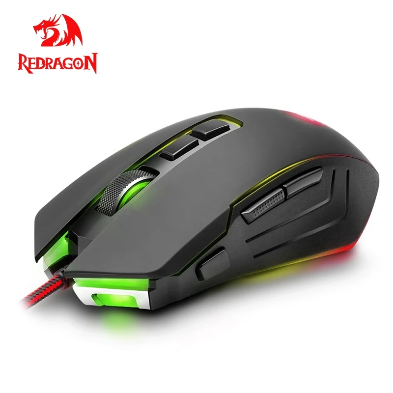 Игровая мышь Redragon DAGGER M715 USB Проводная 10000 точек/дюйм 9 Кнопок эргономичная для