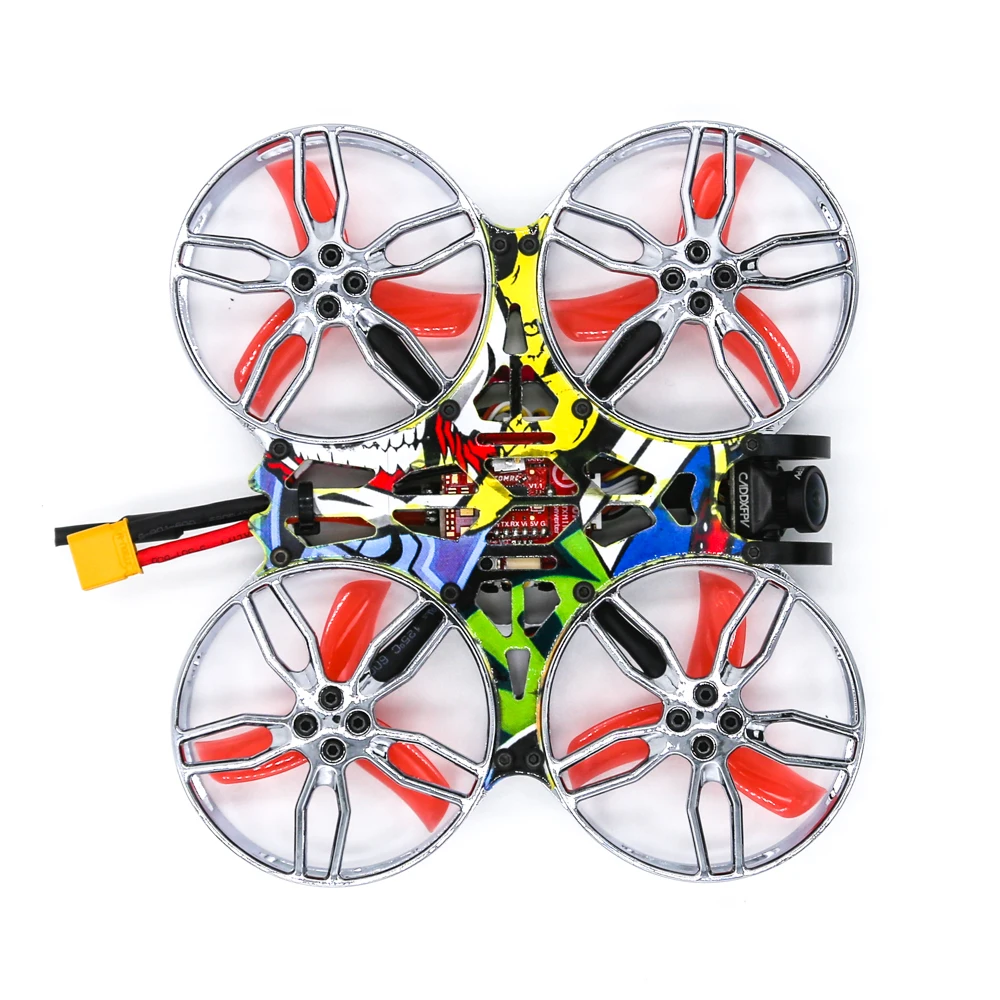

ATOMRC CineFlex CF100/CF100 HD 2Inch Exceed F405 20A 1105 5000KV 4S Plating Protection Circle FPV Cinewhoop Drone