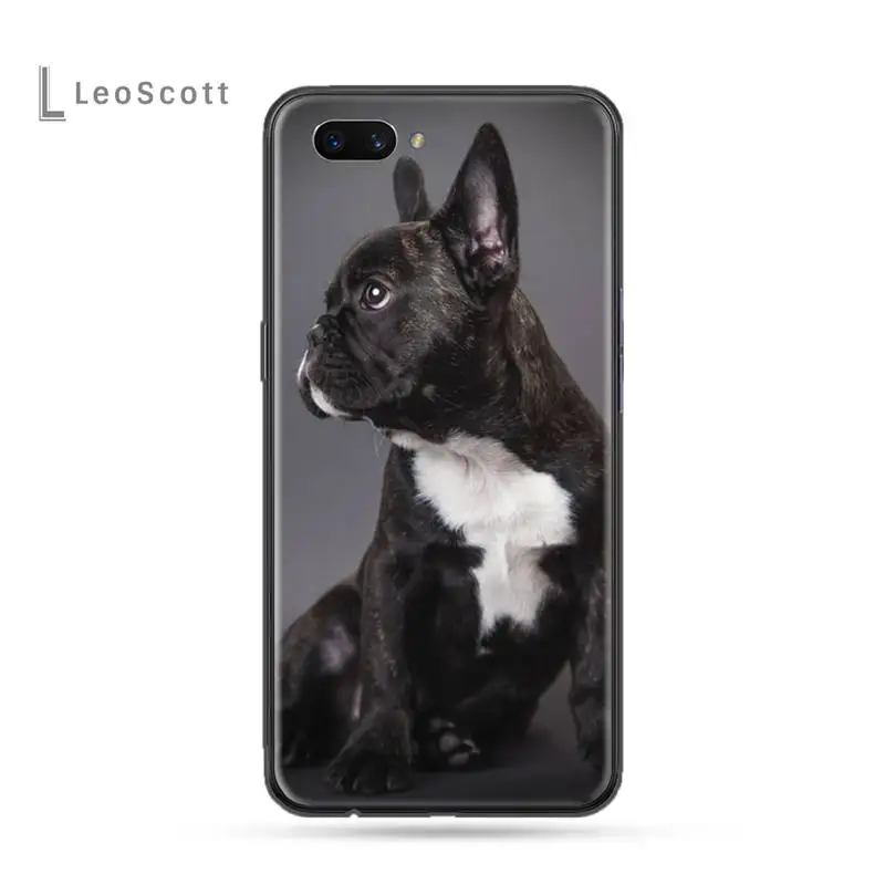 

French Bulldog Lovely Phone Case For OPPO F 1S 7 9 K1 A77 F3 RENO F11 A5 A9 2020 A73S R15 REALME PRO cover funda shell