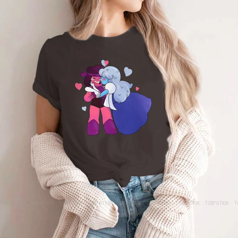 

Ruby Saphire Unique TShirt for Girl Steven Universe Garnet Pearl Top Quality Creative Gift Idea T Shirt Stuff 4XL Ofertas
