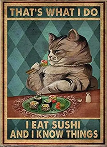 metal sign cat poster when visiting my house please remember cute cute logo coffee shop kitchen day best gift for friends free global shipping