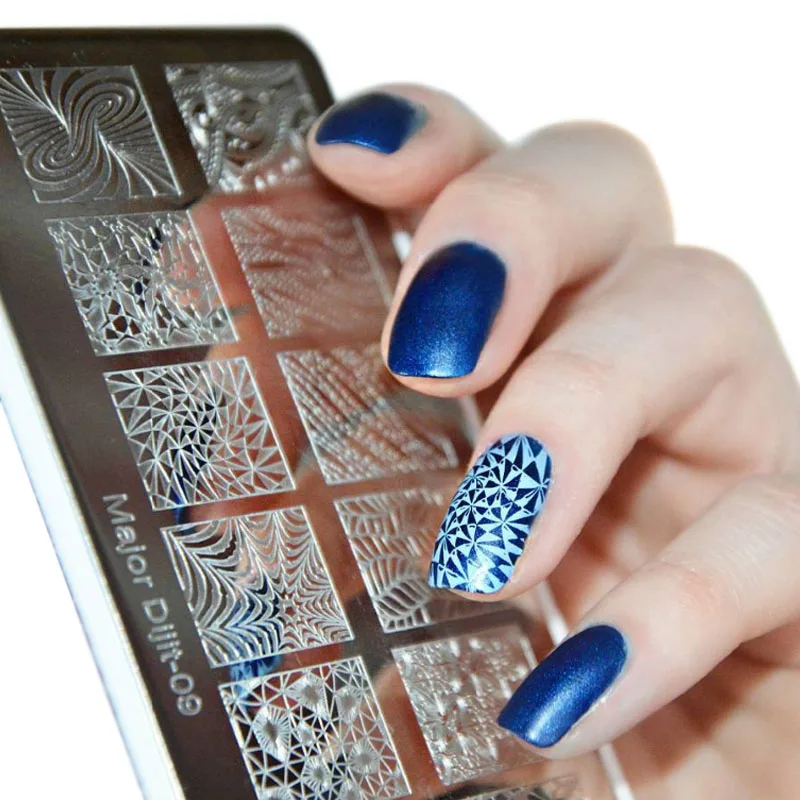 2017 Новое Прибытие 6.5*12.5 см кружева DIY Шаблона Nail Art Польский Штамповка Плиты 3D