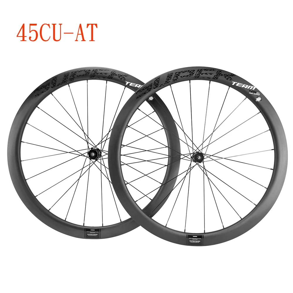 SUPERTEAM Carbon вилсет под дисковый тормоз 45 мм/50 мм Clincher Wheels бескамерная дорожная Bike UD