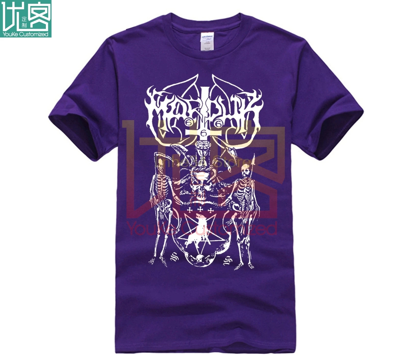 Новая черная металлическая Мужская футболка marдюка рок группы размер от S до 3XL 100%