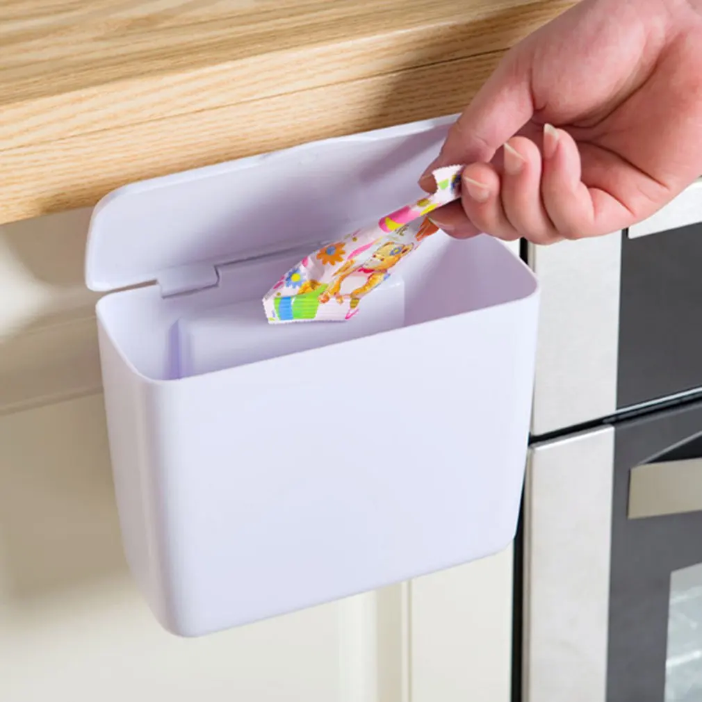 Настенный ящик для хранения Универсальный мини автомобиль мусорное ведро милый