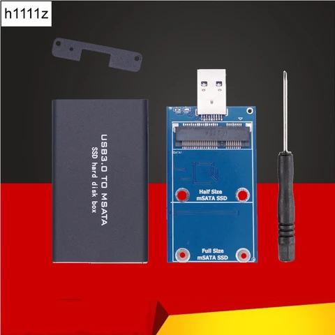 Корпус mSATA на USB 3,0 для жесткого диска, алюминиевый сплав, внешний твердотельный диск, mSATA чехол, адаптер для 30*30 50*30 mSATA SSD