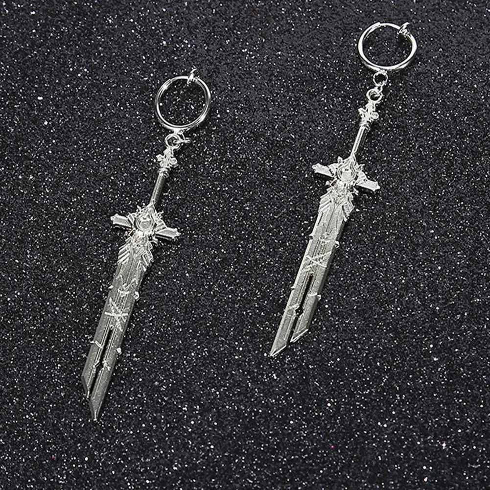 

Game Genshin Impact Weapon Earrings Hanging Piercing Cosplay Wolf Gravestone Skyward Spine Blade For Women Gift Accessories