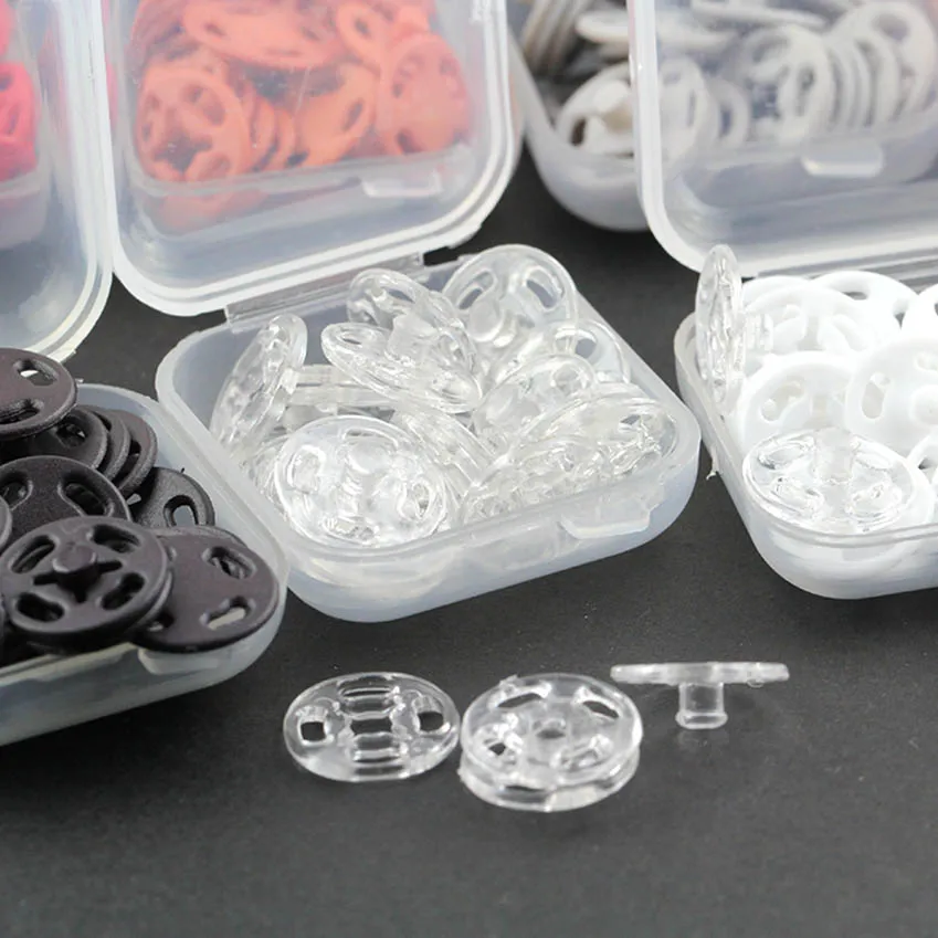 Милые кнопки декоративные пластиковые для детской одежды Швейные прозрачные DIY