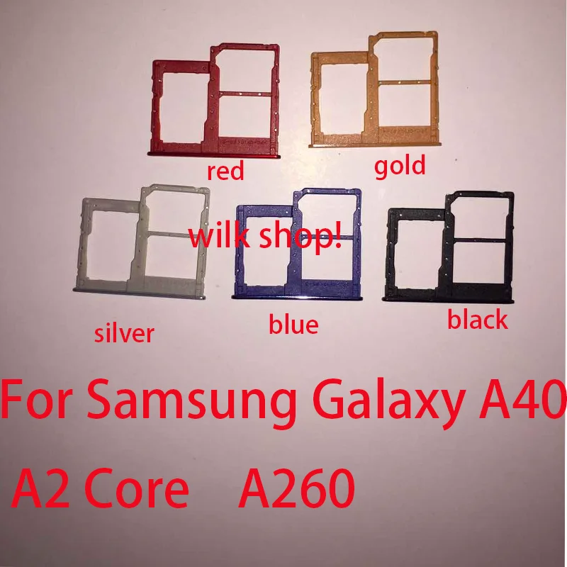 Держатель Sim-карты для Samsung Galaxy A40 / A2 Core A260 A405 A405F A405FN слот SIM-карты | Мобильные