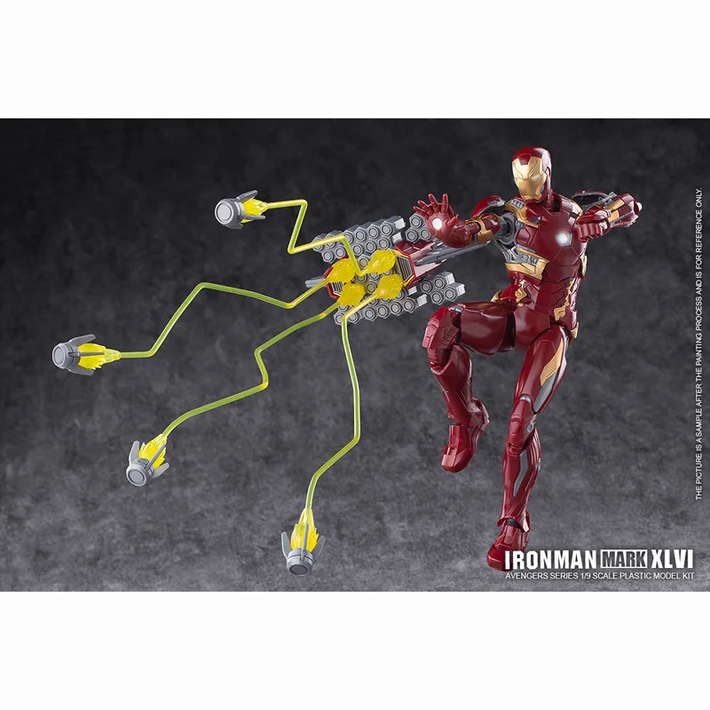 

Assembly Model E-Model MK46 Iron Man 1/9 Scale Plastic Action Toy Figures Gifts for Children