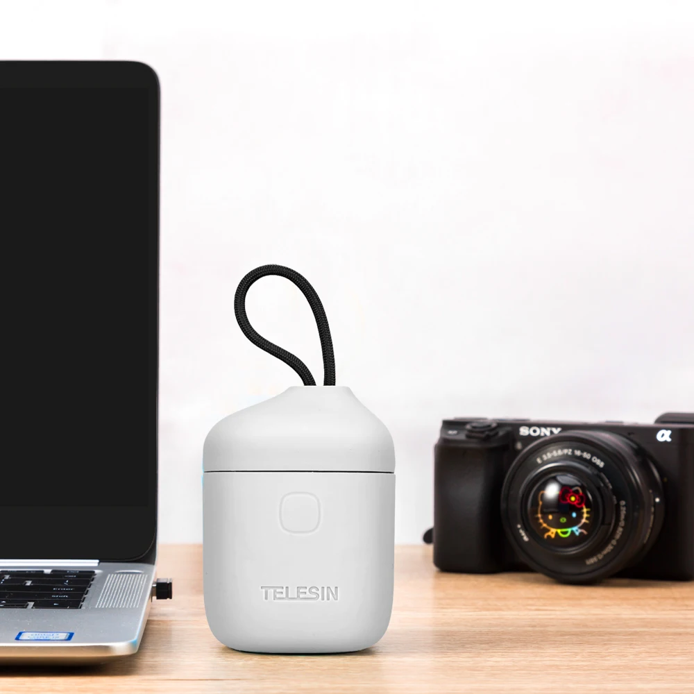 TELESIN 3 в 1 двойной слот USB зарядное устройство и SD кардридер коробка для хранения для sony A7r2 A6000 A5000 NP-FW50 батарея