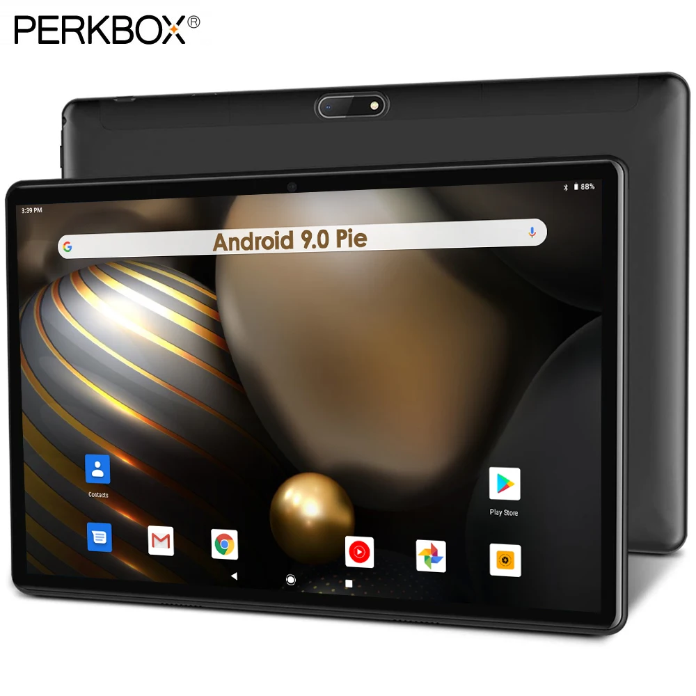 Super New 10 inch tablet Android 9.0 32GB eMMC Storage 5.0MP Camera IPS 1280x800 IPS 2.5D Glass Screen WiFi GPS tablet 10 Gifts