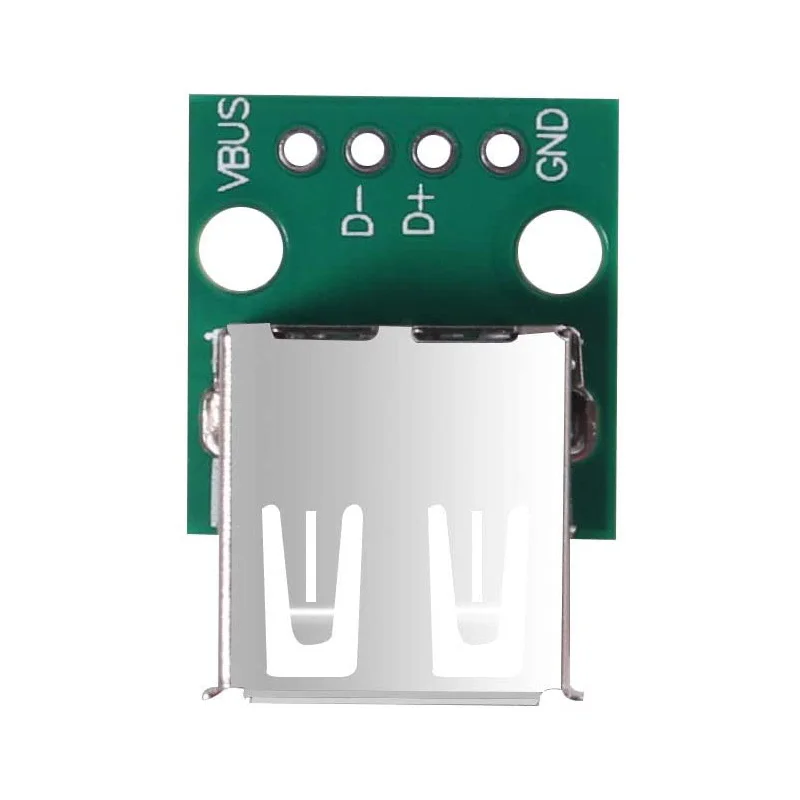 

10pcs/lot USB 2.0 Breakout Board USB to DIP Adapter 2.54mm Breakout Board 4 Pins Pinboard USB Type A Breakout Boards
