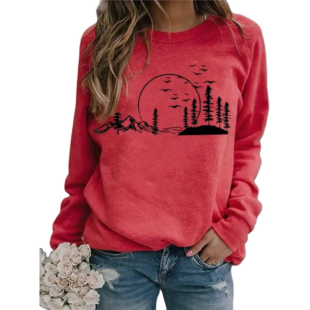 

Sweatshirt Women's Clothing Zipper Hoodies Sweatshirt Long Sleeve Round Neck Casual Loose Tops sweatshirt women vintage Hoodies