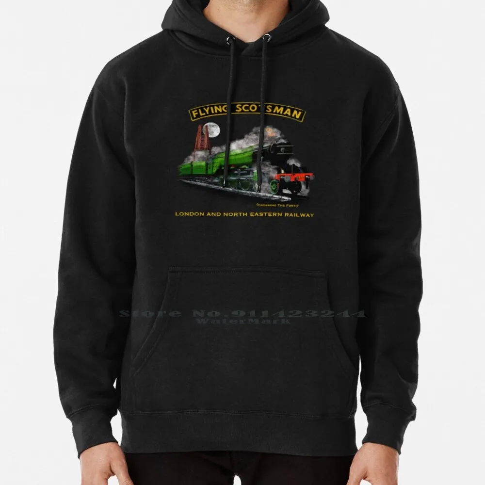 

The Legendary Flying Scotsman Over The Forth Steam Train By Motormaniac Hoodie Sweater 6xl Cotton Flying Scotsman River Forth