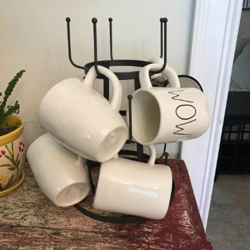 Винтажная деревенская черная железная кружка/чашка/Органайзер для стеклянной