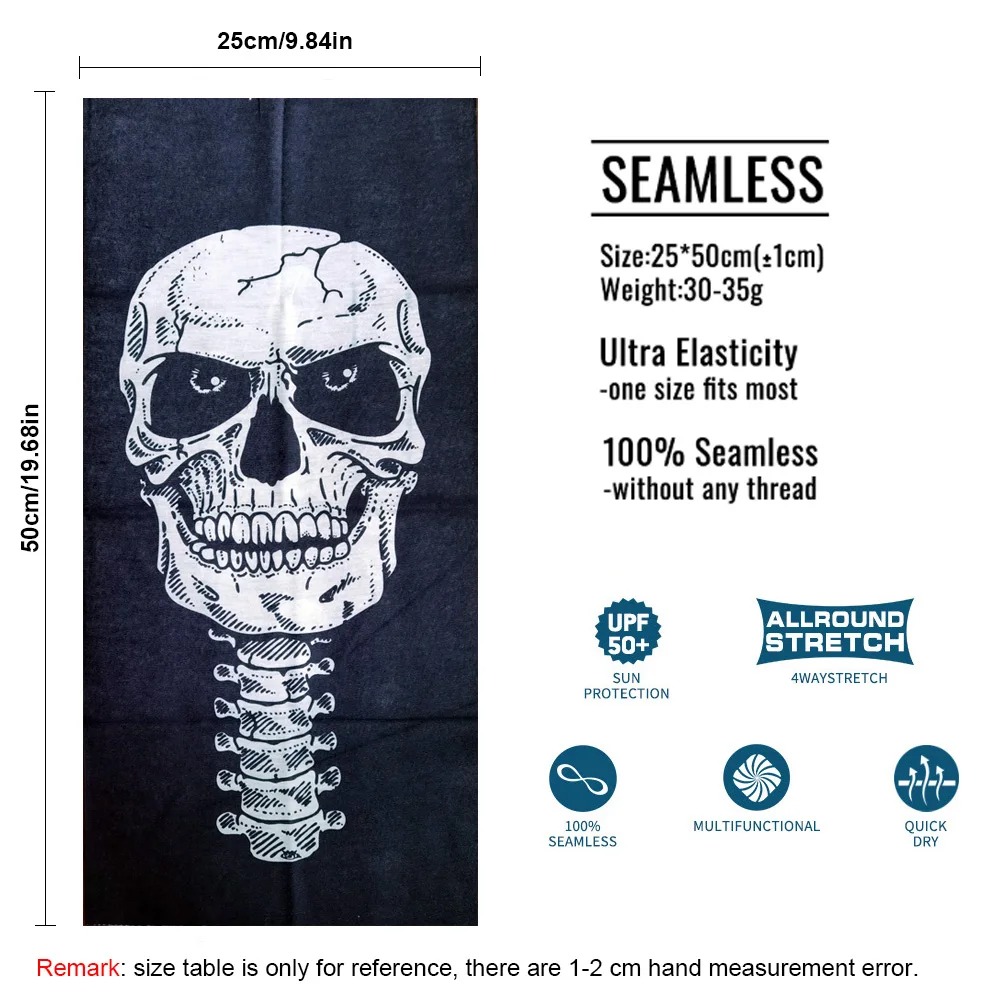 Бесшовная 3d-бандана трубчатая маска для езды на велосипеде шеи гетры армейская