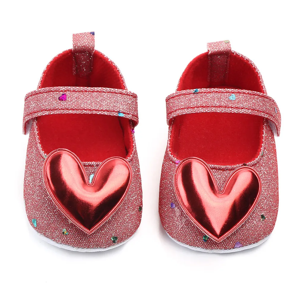 

Baby Girls Princess Shoes Infant Girls Indoor Soft-Soled Heart-Shaped Princess Shoes Toddler Baby Walking Shoes Zapatos Bebe
