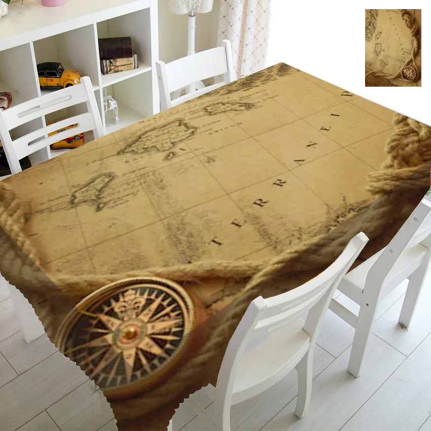 

Скатерть пиратская карта полиэстер/хлопок