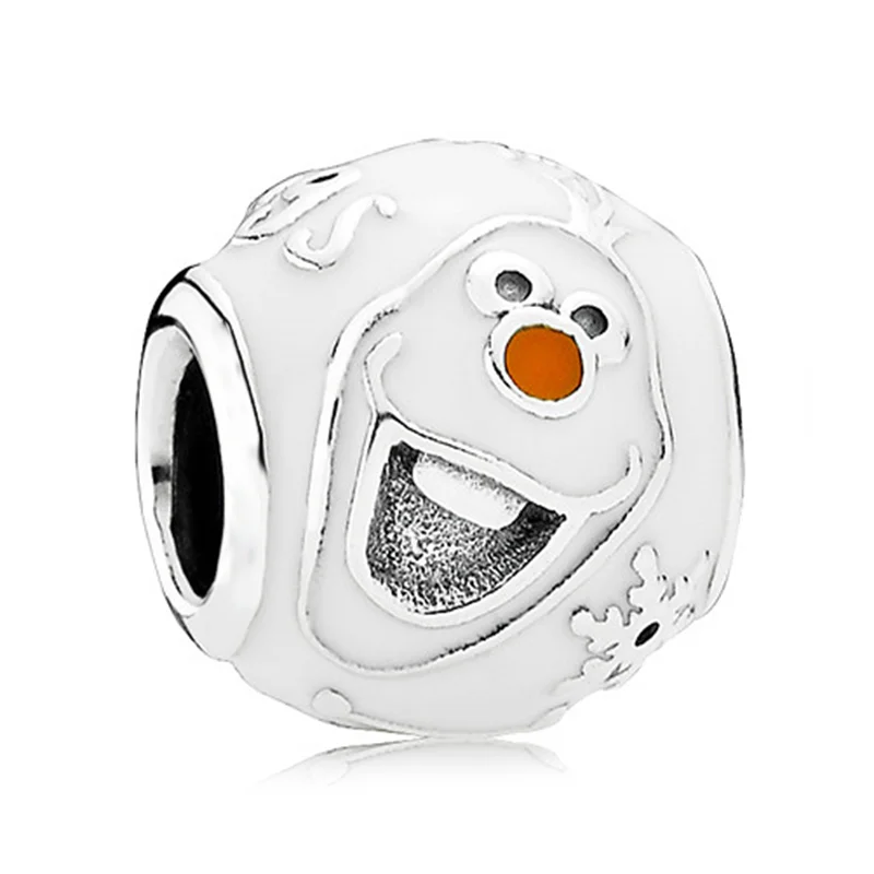 Серебро 925 Новое платье Мики Единорог Подвески бусины подвеска Подходит Pandora Браслеты и ожерелья для женщин DIY любителей ювелирных изделий