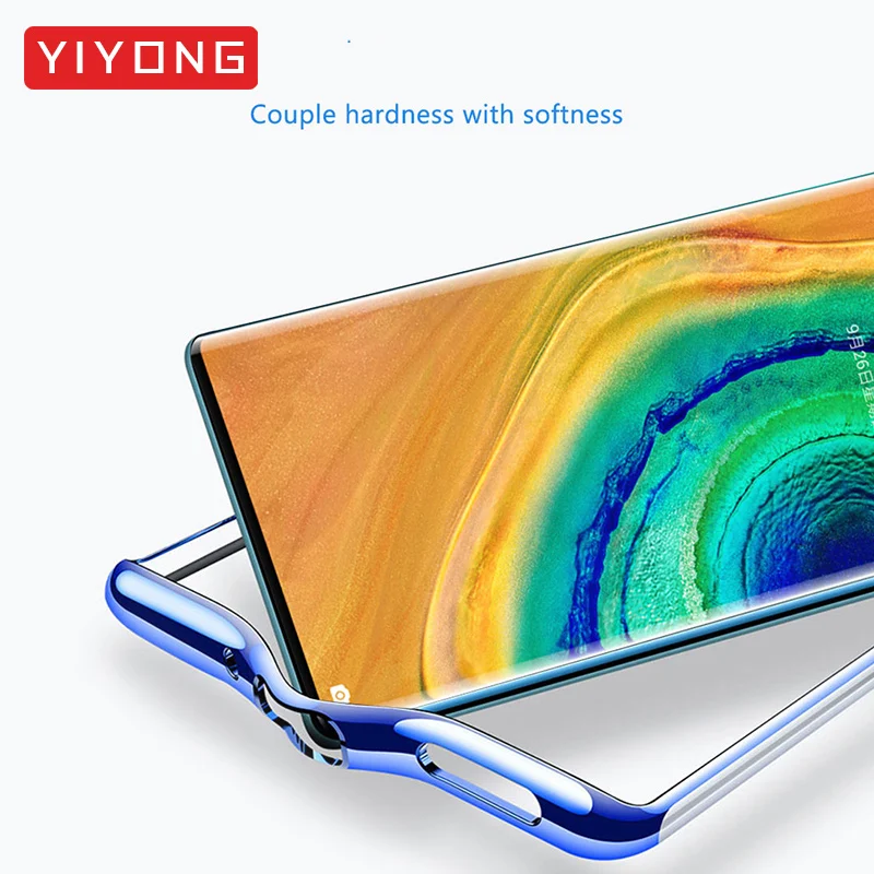Mate 30 20 10 9 Pro Чехол YIYONG роскошный чехол с покрытием для Huawei силиконовый тонкий Mtae Lite