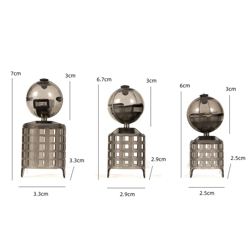 1PC/4PC New Adjustable Weight Bait Feeder Carp Fishing Method Mould Inline Feeders High Capacity Thrower | Спорт и развлечения