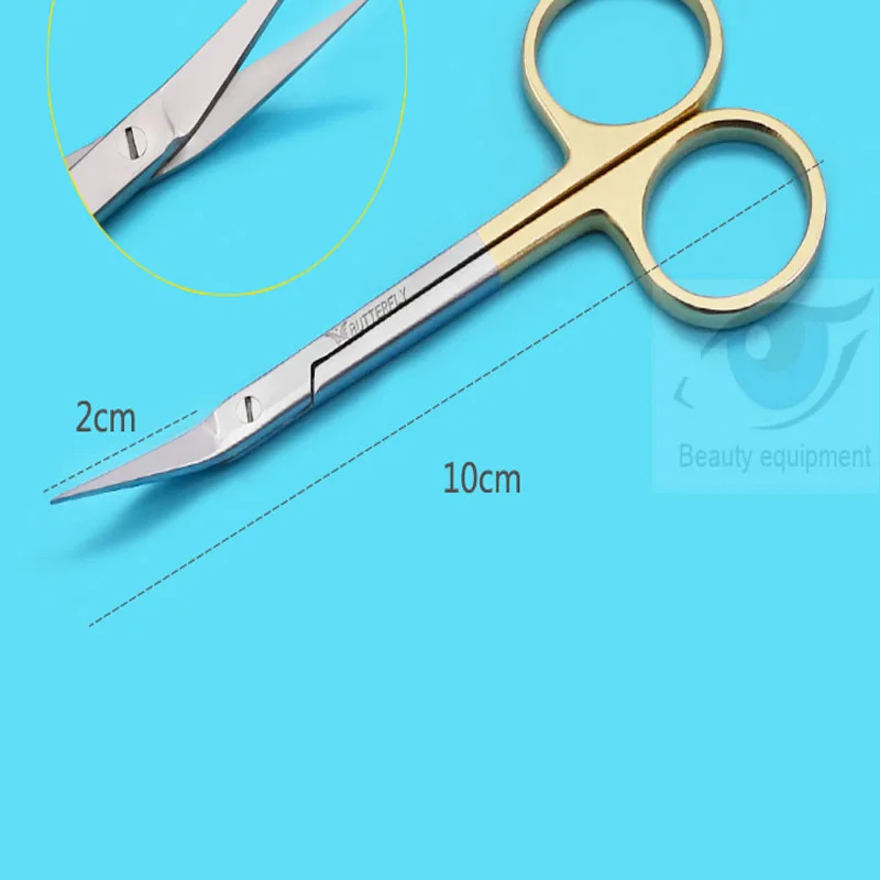 Ножницы для носовой перегородки с бабочками и перьями экспресс-ножницы золотого