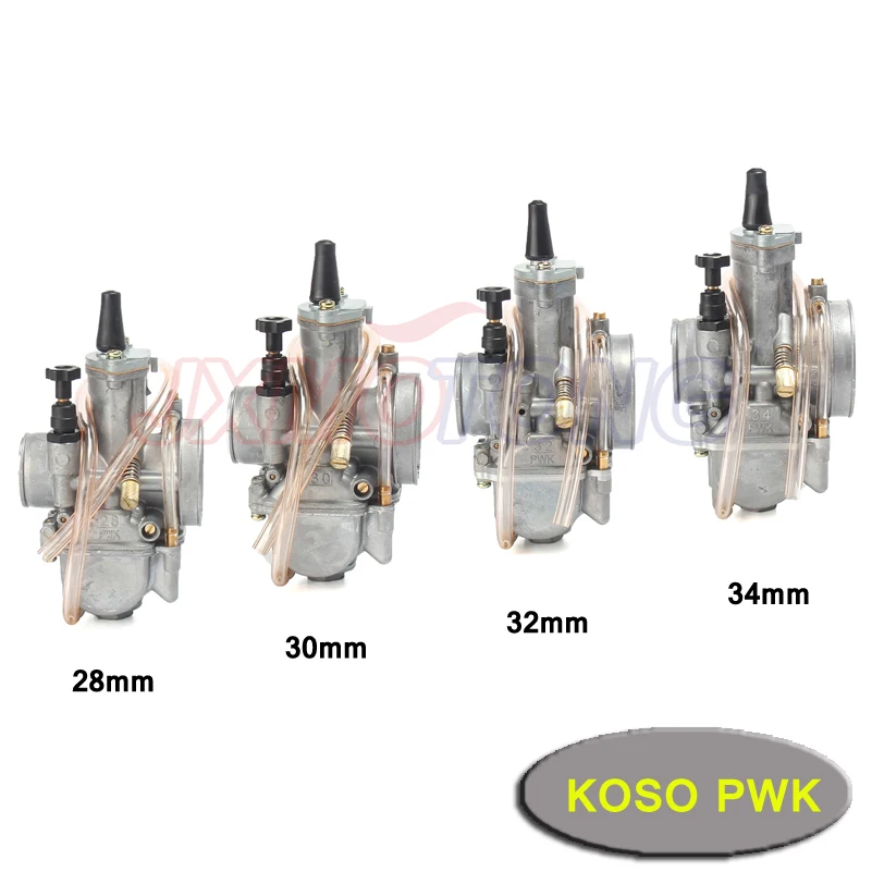 21 24 26 28 30 32 34mm KOSO Carburetor Carb With Power Jet 2T 4T For Yamaha Kawasaki Cafe Racer Moped | Автомобили и мотоциклы