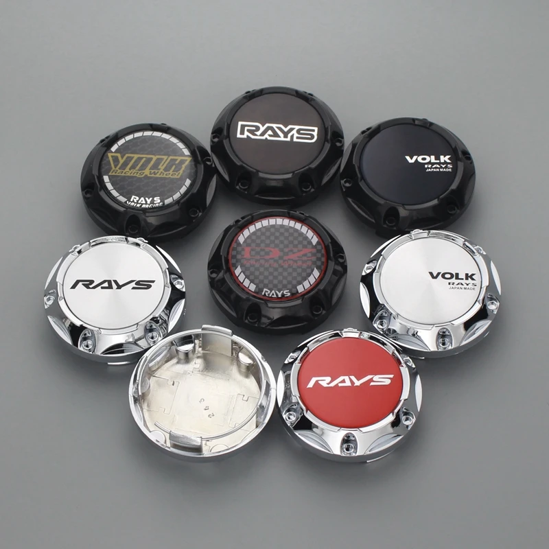 4pcs 64mm/56mm clip volk wheel hub caps for rim covers rays racing logo emblem centre car styling cap on wheels | Автомобили и