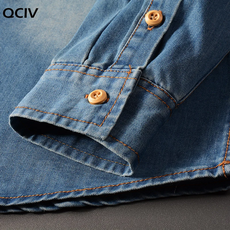 

Spring And Autumn New Men'S Retro Denim Shirt High Quality Business Casual Long-Sleeved Cotton Shirt Male Fashion Brand Top