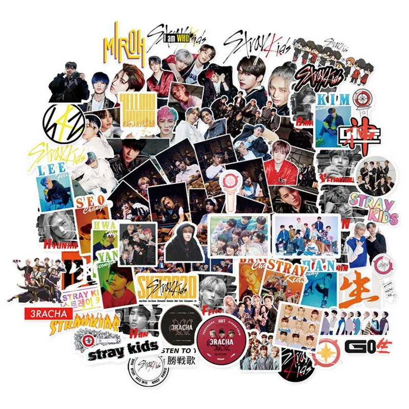 76 шт./компл. JYP Kpop детские наклейки с изображением героев мультфильмов модные