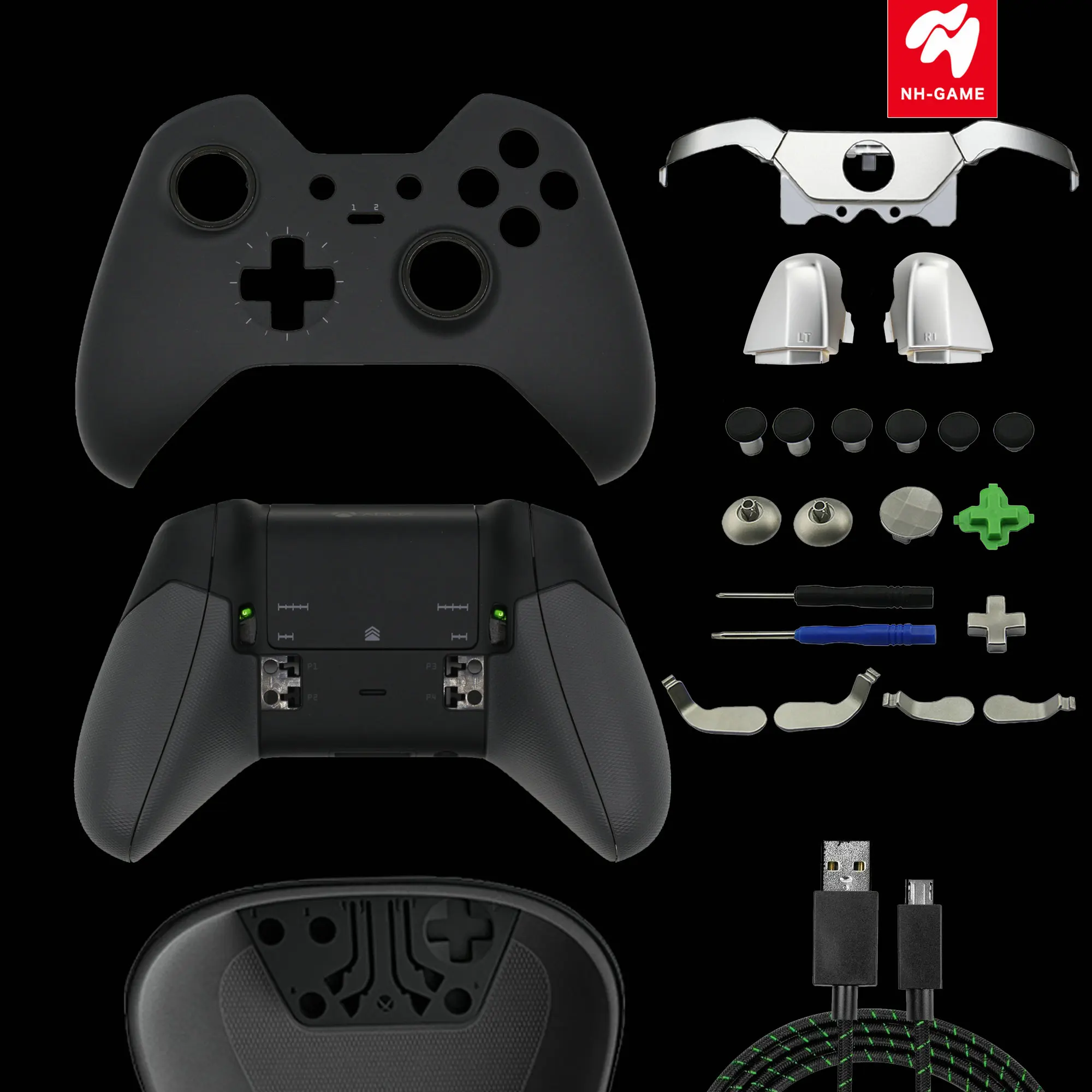 Сменные ручки для xbox ONE Elite Gamepad прорезиненная ручка Задняя ручка для контроллера задняя крышка чехол Корпус оболочка