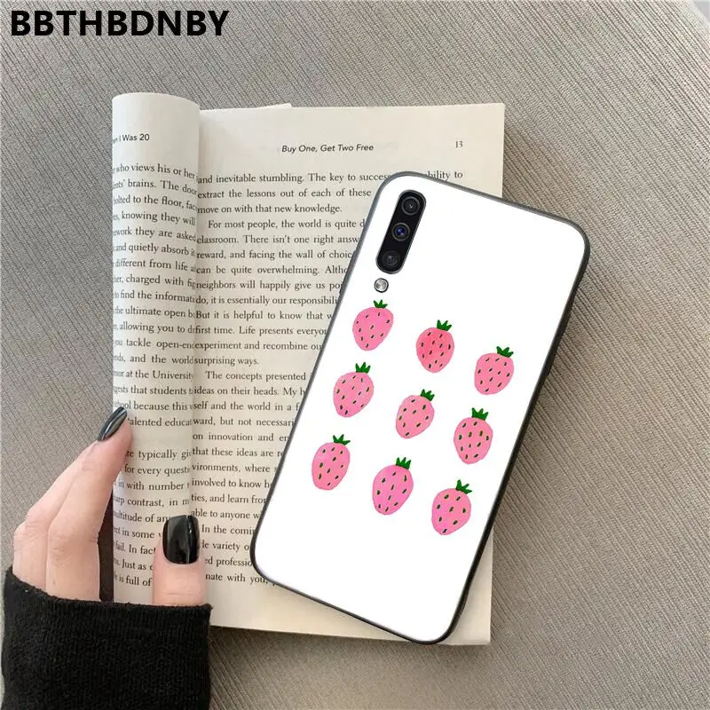 Phone Case Strawberry DIY Luxury High-end phone for Samsung Note 3 4 5 7 8 9 10 pro A7 2018 A10 A40 A50 A70 J7 |