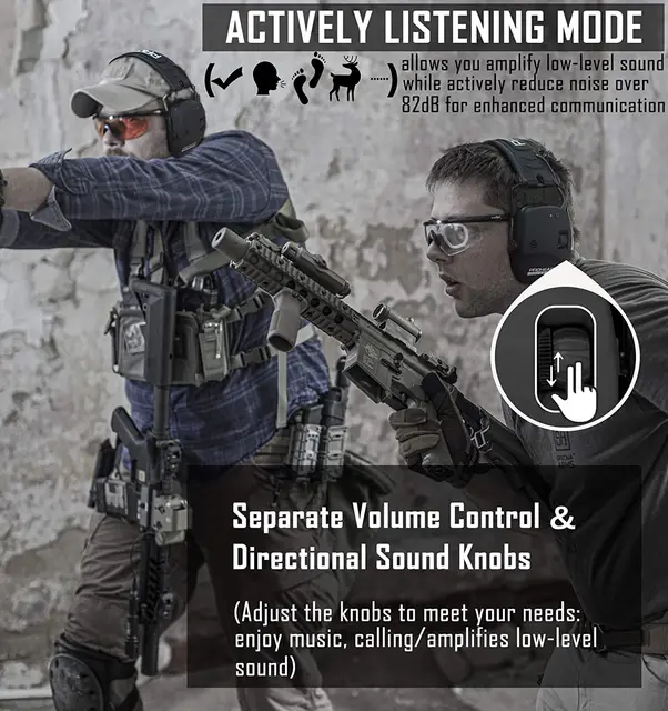 Professional Tactical Electronic Headphone