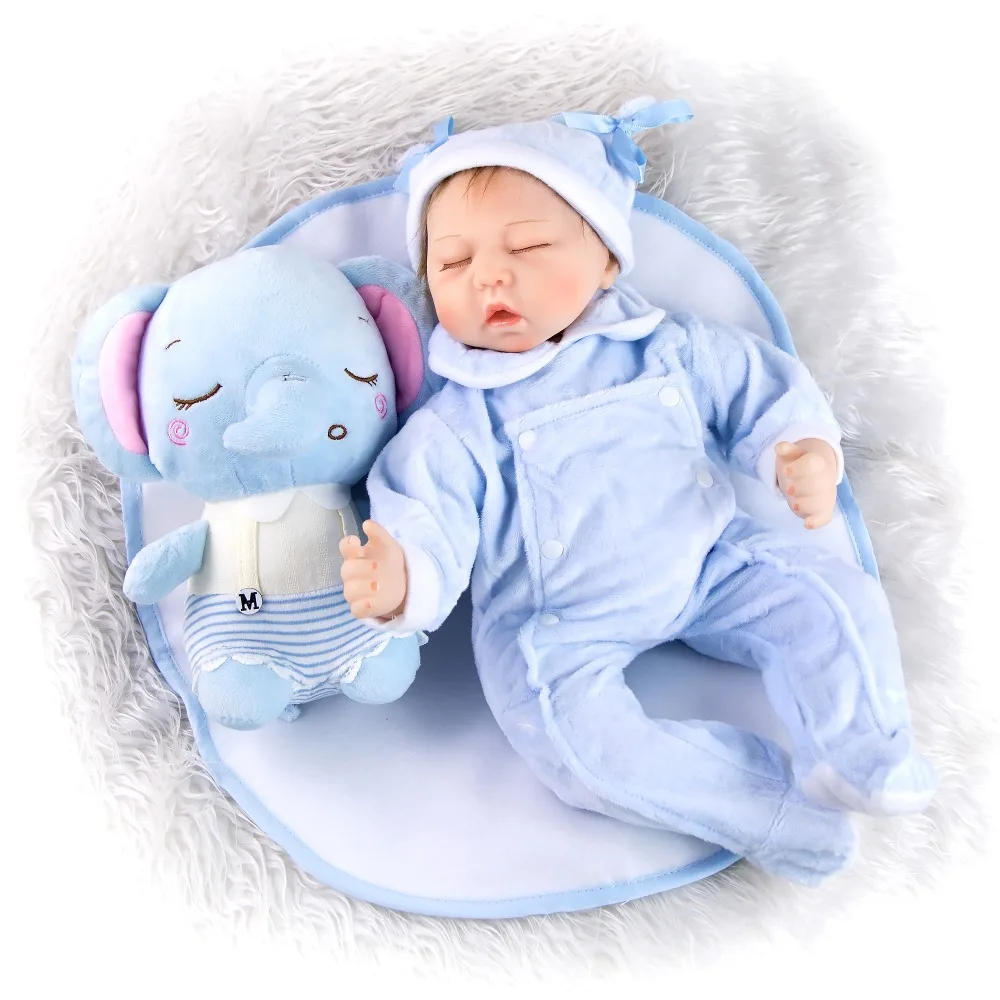 

Newborn Baby Doll Toy Girl boy 42 cm mini Reborn Vinyl baby Dolls Children gift Silicone boneca with pp stuffed Sleeping doll