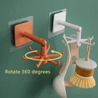 1 шт. вращающийся крючок, держатель крючка для ванной комнаты, кухонная стойка для хранения под полкой, вращающийся крючок для полотенец, органайзер для хранения кухонной посуды, шкафа