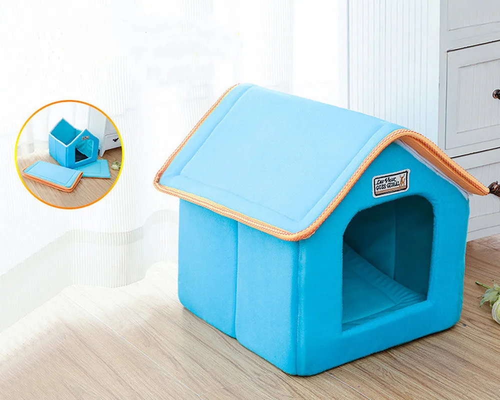 Клетка для домашних животных дышащая Съемная моющаяся и складная кровать с