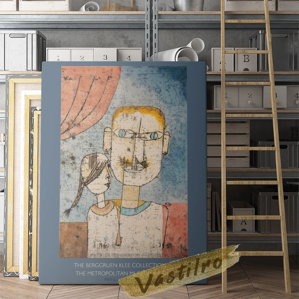 Выставочный постер музея Paul Klee художественные принты Адама и маленькой Евы
