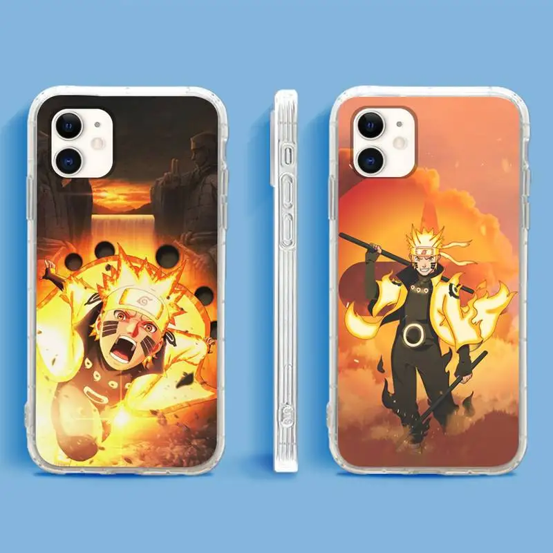 

Namikaze Uzumaki-Narutos Phone Case For iPhone 13 12 11Pro Max 11 XR XS Max X Mini 8 7 6 SE 2020 Soft Transparent Cover