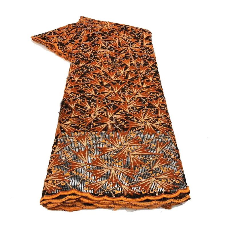 

Madison Hot Velvet African Lace Fabric 2020 High Quality Lace Velvet Lace With Sequins Nigerian Lace Fabrics For Wedding Dress