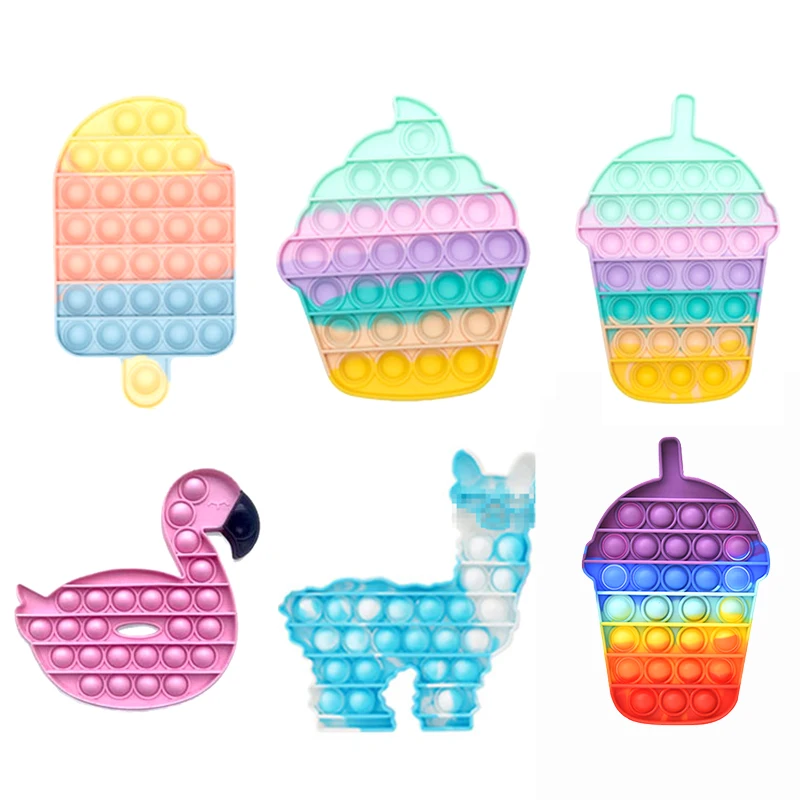 

New Push Bubble Fidget Antistress Toys Adult Kids Unicorn Dinosaur Fidget Sensory Toy Autism Special Needs Stress Reliever