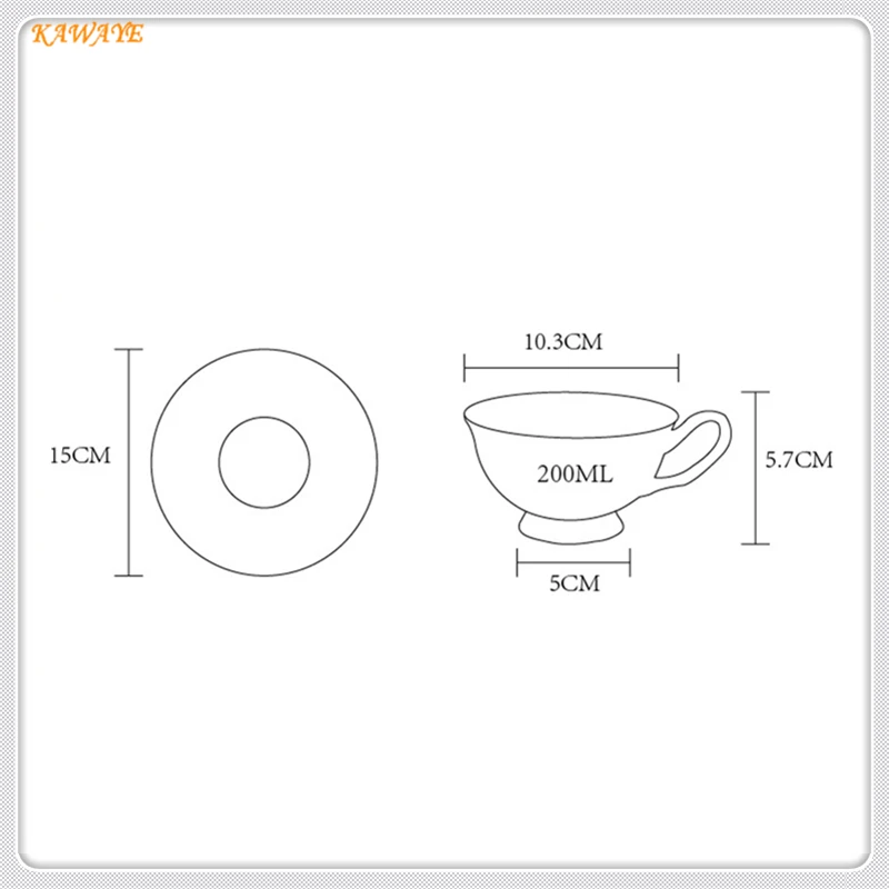 

3D Coffee Cup Set Enamel Porcelain Tea Milk Cup Bone China Cups Creative Ceramic European Drinkware Porcelain coffee cup 5ZDZ505