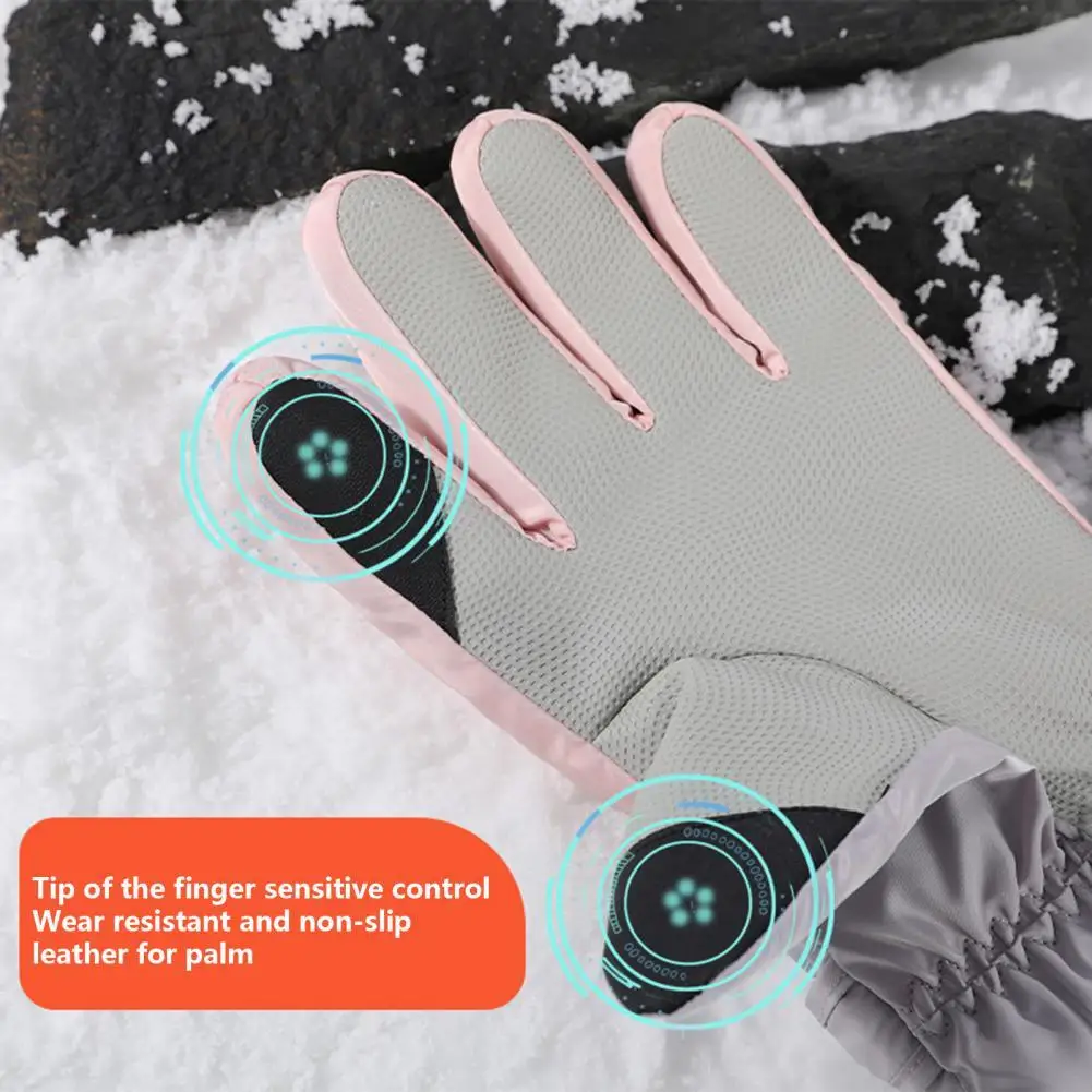 

Thick Wear Resistant Outdoor Sports Snowboard Mittens Women Fashion Accessory