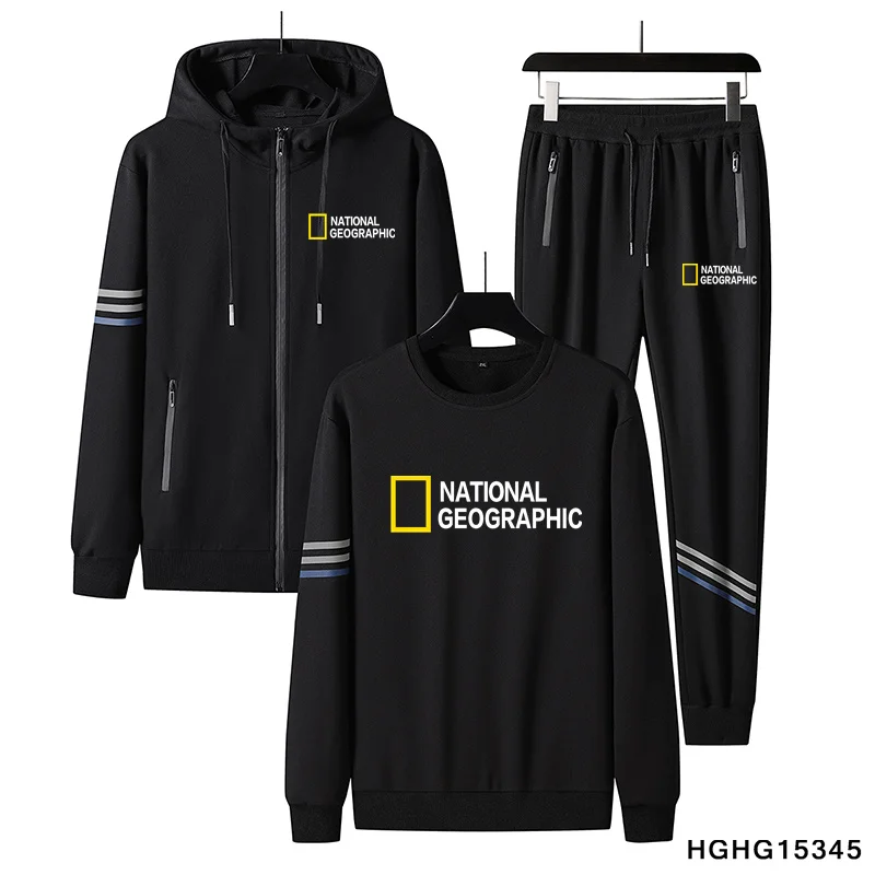 

Sets Tracksuit Men Autumn Winter Hooded Sweatshirt Drawstring Outfit Sportswear 2021 Male Suit Pullover Two Piece Set Casual
