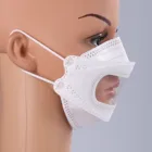 Взрослые черные маски белые защитные фильтры маска для лица женские мужские Регулируемые Прозрачные зеркальные украшения
